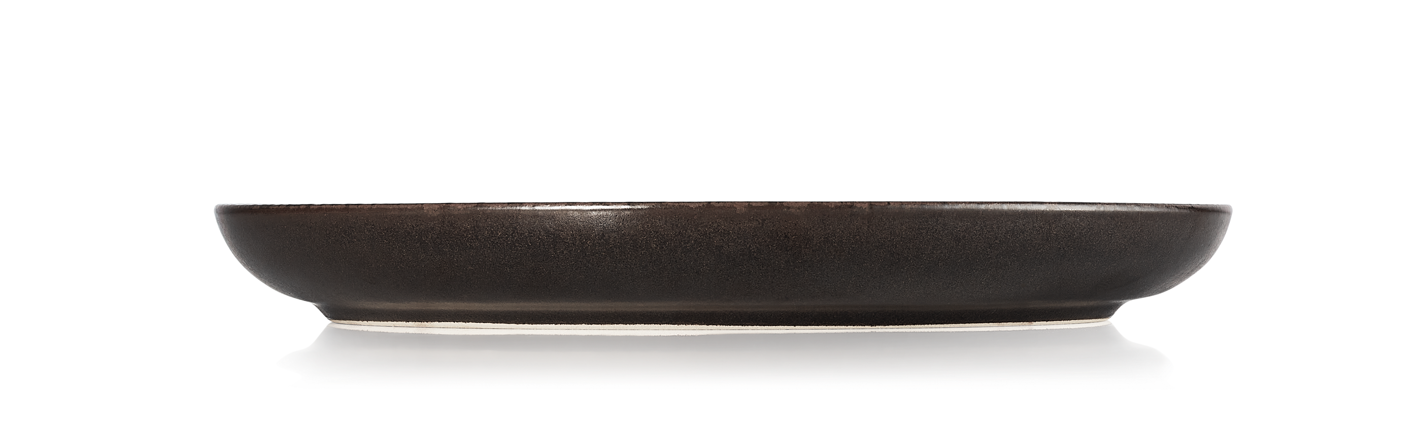 ROCKZZERO® Teller, flach, Ø 28 cm, Set á 6 Stück, metallic brown, Steinzeug