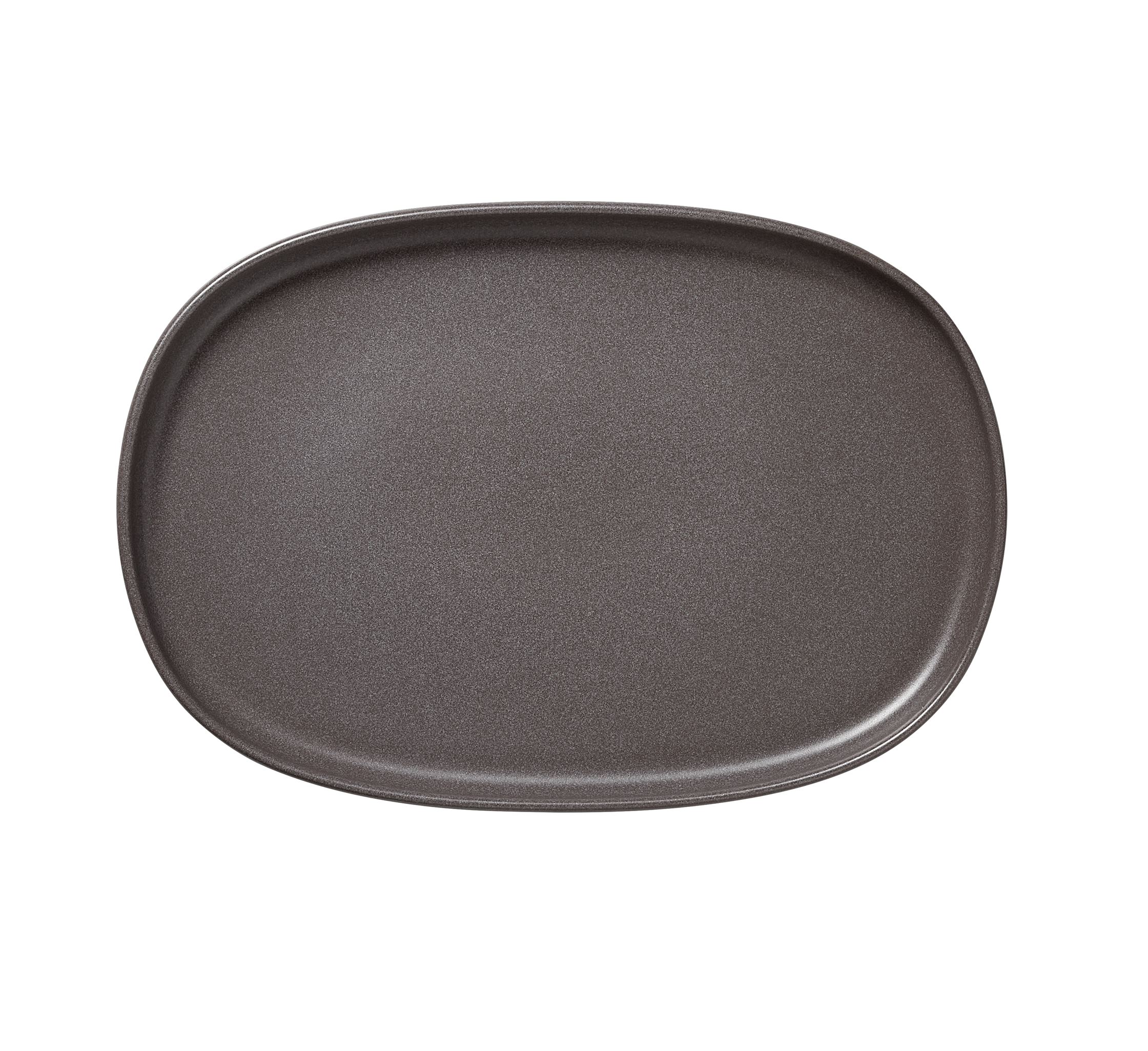 ROCKZZERO® Platte, 33 x 23 cm, Set á 4 Stück, stone gray, Steinzeug