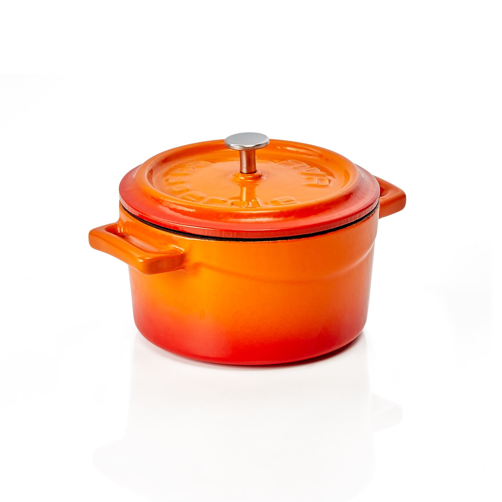 Cocotte LAVA®, Ø 11 cm, orange, Gusseisen emailliert