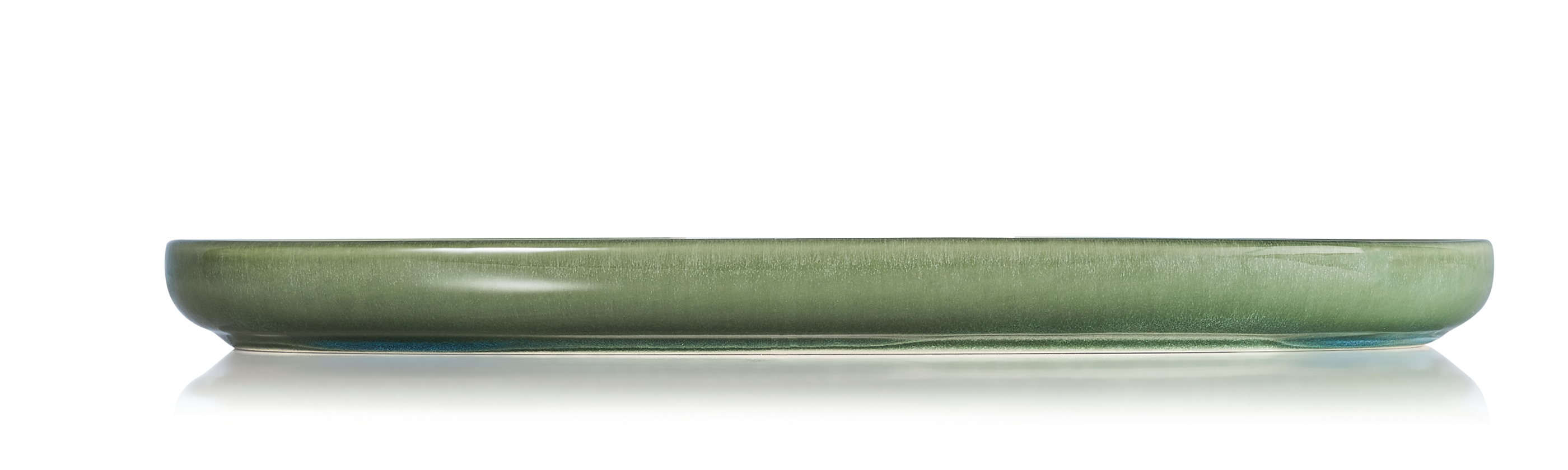 ROCKZZERO® Teller, flach, Ø 33 cm, Set á 4 Stück, myrtle green, Steinzeug