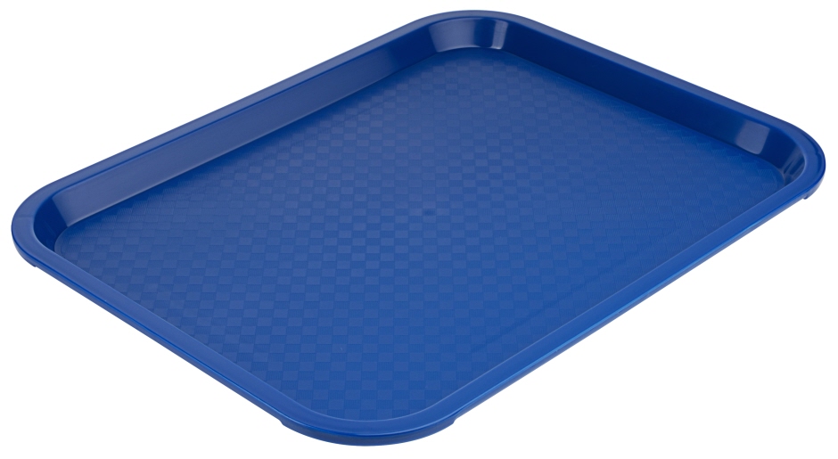 Serviertablett rechteckig - Maße 35,0 x 26,5 cm - Höhe 2,0 cm - Farbe blau