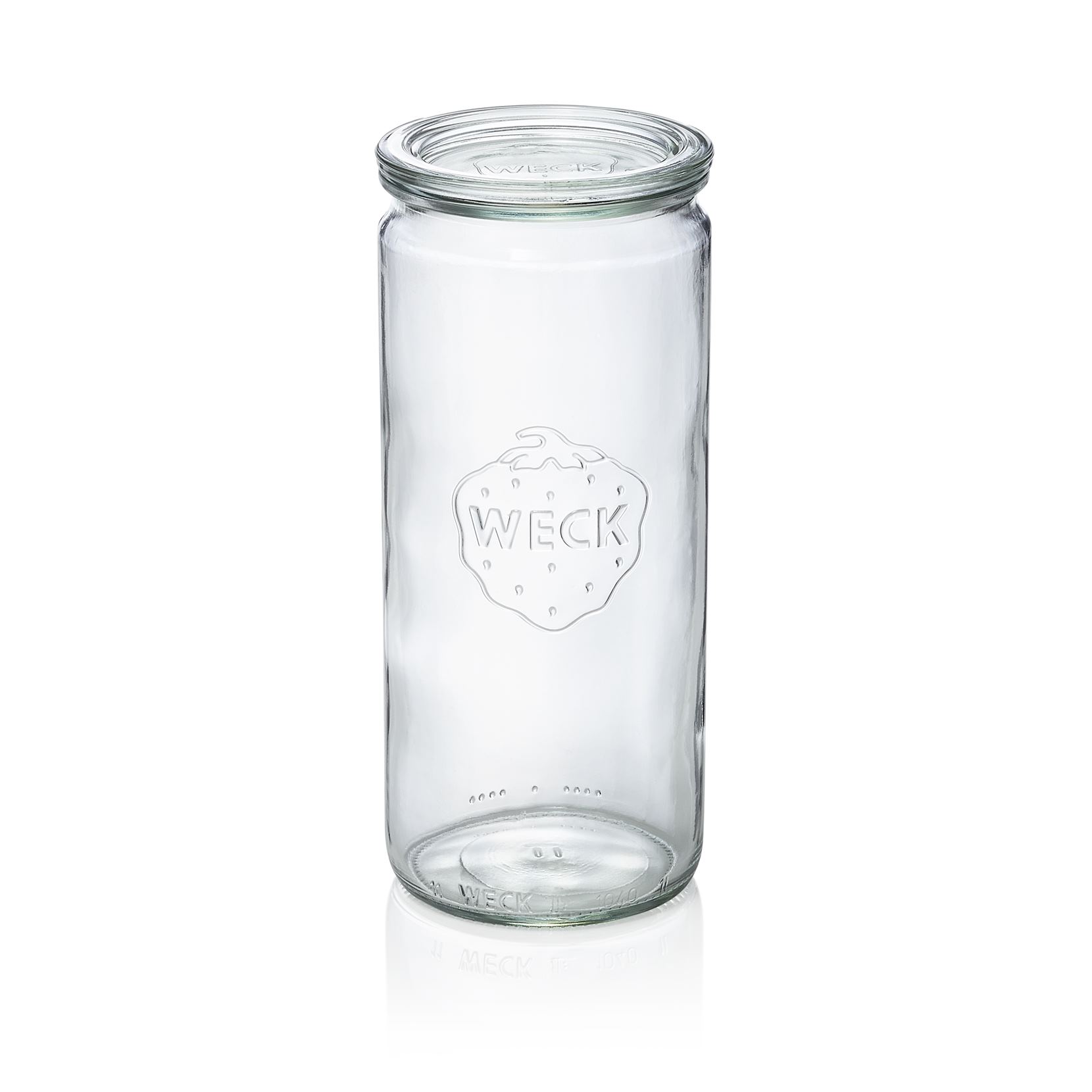 Weck® Zylinderglas 1,04Ltr. mit Deckel