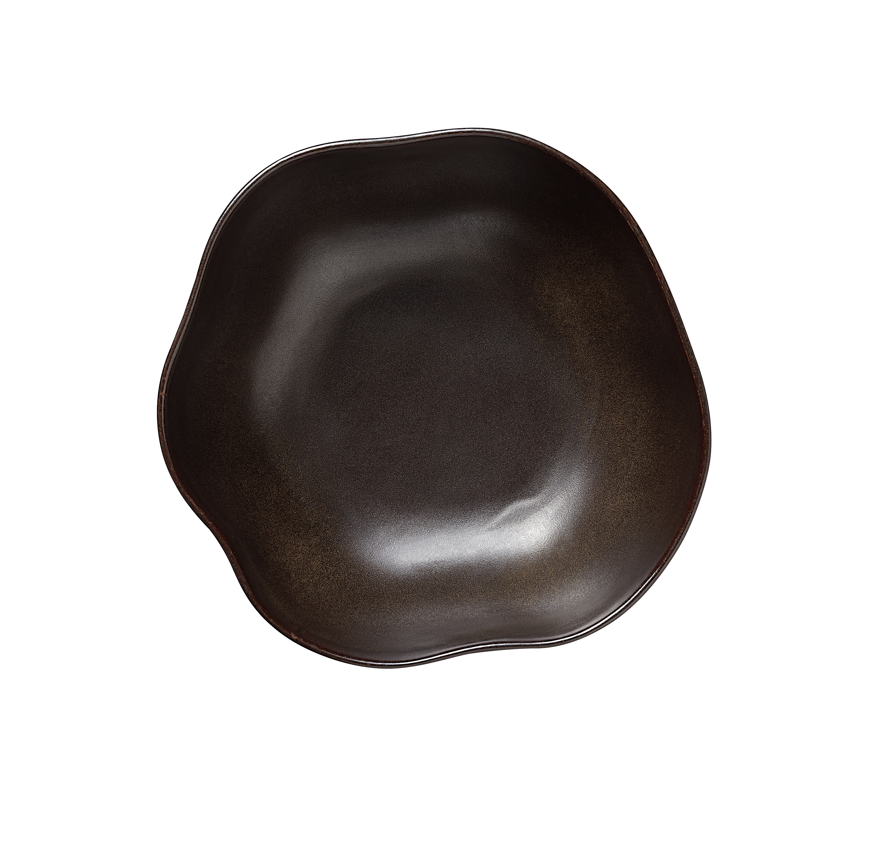 ROCKZZERO® Schale, Ø 28 cm, metallic brown, Steinzeug