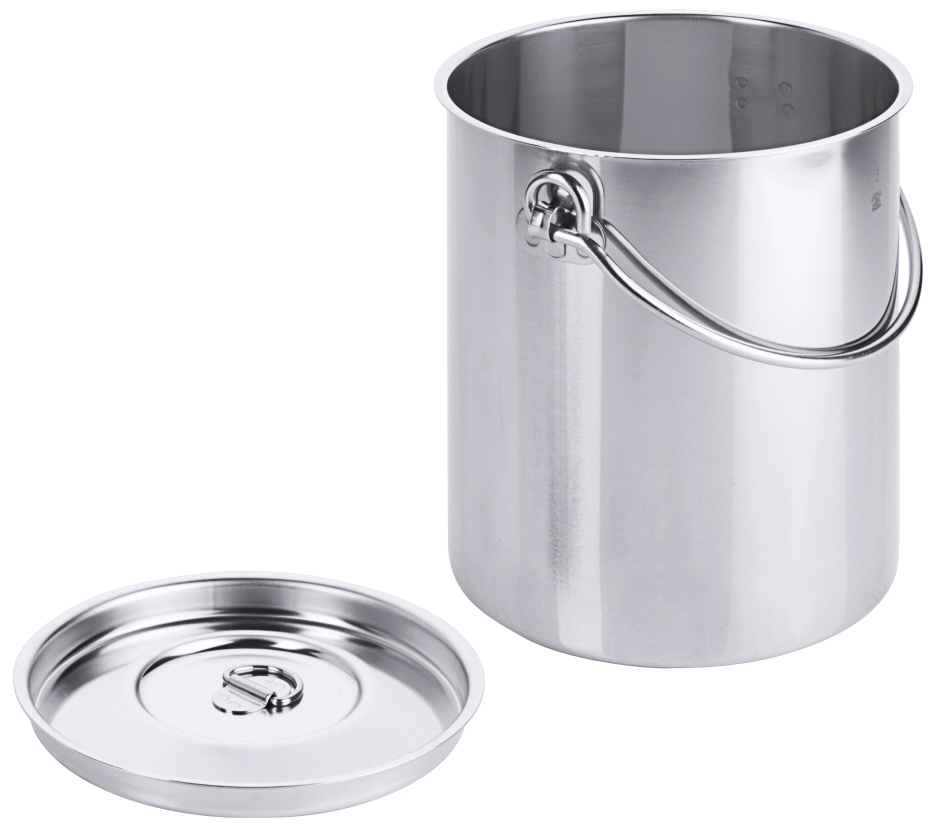 Eimer zylindrisch Ø 15,5 cm - Volumen 3 Liter - Höhe 18,0 cm - ohne Bodenreifen
